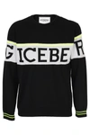 Iceberg Colour Block Logo Jumper In Black