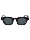 Thierry Lasry Marbled-effect Sunglasses In 101 Black
