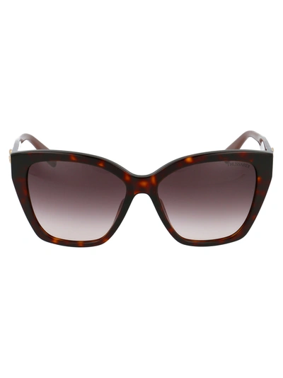 Trussardi Str376 Sunglasses In 0909 Havana