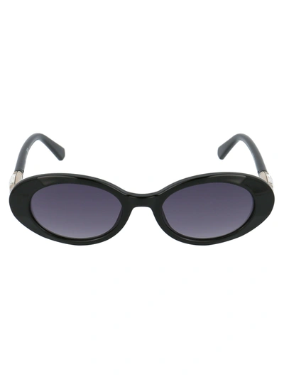 Swarovski Sk0258 Sunglasses In 01b Black
