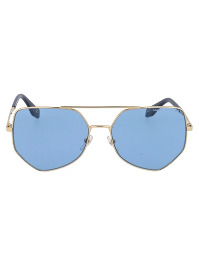 Marc Jacobs Marc 327/s Sunglasses In Lksku Gold Blue