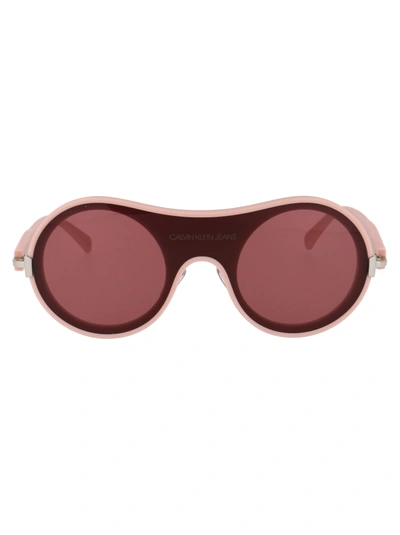 Calvin Klein Jeans Est.1978 Pink Half Eye Sunglasses