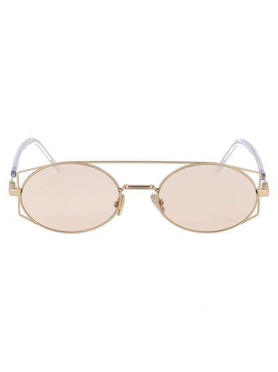 Dior Architectural Sunglasses In Gold