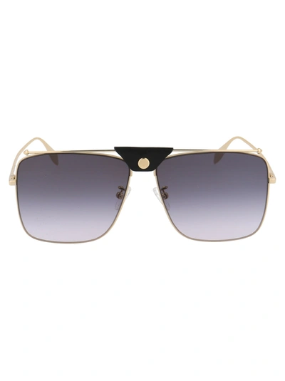 Alexander Mcqueen Am0318s Sunglasses In Gold