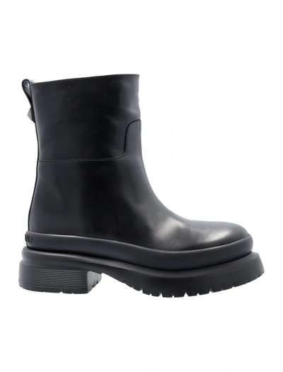 Valentino Garavani Rockstud Almond-toe Ankle Boots In Neutrals