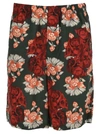 Undercover Rose-print Bermuda Shorts In Green
