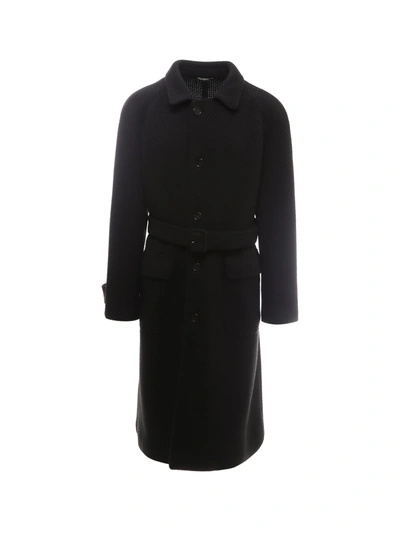 Dolce & Gabbana Unlined Coat In Black