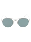 Thom Browne Sunglasses In Silver - Black Enamel W/ Dark Grey - Ar