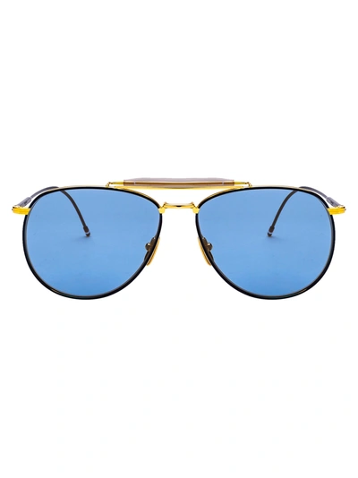 Thom Browne 907 Aviator Sunglasses In Multicolor