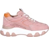 Hogan Sneaker Hyperactive In Nabuk Rosa Antico In Pink