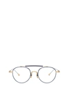 LUNETTERIE GÉNÉRALE FRONTENAC 18K GOLD &AMP; BLUE GLASSES