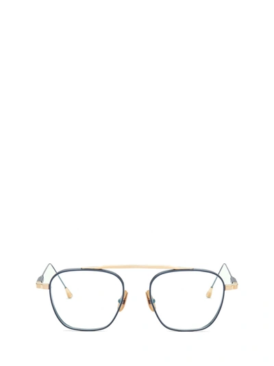 Lunetterie Générale Spitfire 18k Gold &amp; Blue Glasses