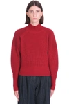 IRO KIMBRA KNITWEAR IN RED WOOL