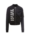 Drkshdw Men's Bomber Outerwear Down Jacket Blouson  Gethsemane In Nero
