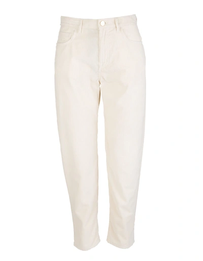 Jacob Cohen Woman White Corduroy Kimmy Jeans