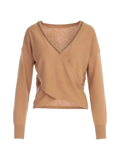 Patrizia Pepe V Neck L/s Short Sweater