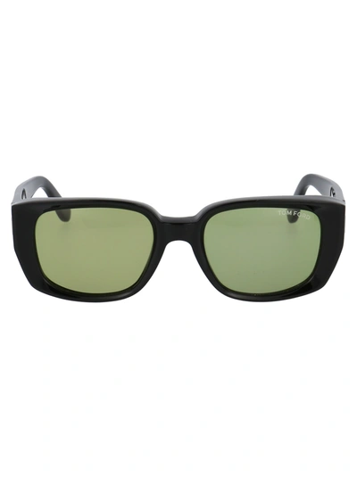 Tom Ford Ft0492/s Sunglasses In 01n Black