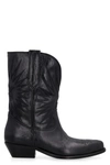 Golden Goose 45mm Wish Star Shiny Leather Ankle Boots In Black