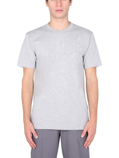 Comme Des Garçons Shirt Logo印花棉质平纹针织t恤 In 화이트