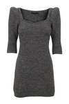 WANDERING KNITTED WOOL DRESS BLACK