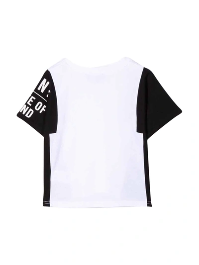Dkny Teen T-shirt With Print In Bianco