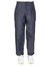 Comme Des Garçons Shirt Straight Fit Trousers In Dnavy