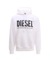 Diesel Jumper In Cotton With Logo In White