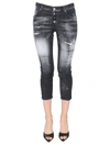 DSQUARED2 COOL GIRL CROPPED DESTROYED JEANS