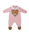 MOSCHINO PINK JUMPSUIT WITH BEAR
