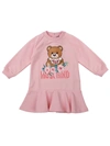 MOSCHINO PINK DRESS WITH BEAR