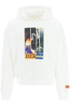 Heron Preston Heron Split Heron Prnt Hd Swt Wht Orng In Bianco
