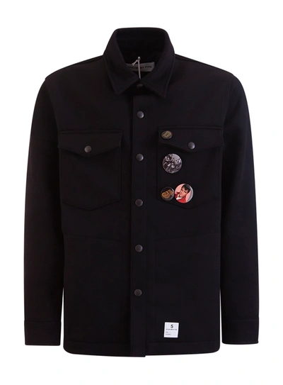 Department Five Jacket With Iconic Pins  In Black