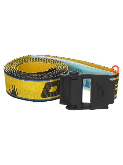 Off-white Industrial Belt In Yellow Multi