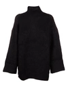 Apc Roll-neck Knit Jumper In Lzz Noir
