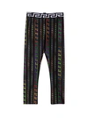 VERSACE YOUNG MULTICOLORED GIRLS LEGGINGS