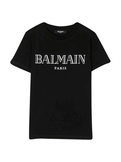 Balmain Kids' T-shirt Nera Unisex In Nero