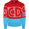 Gcds Mini Red Sweater For Kids With White Logo
