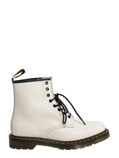 Dr. Martens' Ankle Boots In Bianco