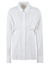 GIVENCHY CUT-OUT DETAIL PLAIN SHIRT