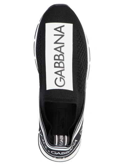 Dolce & Gabbana Kids' Sorrento Logo Slip-on Sneaker In Black