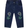 STELLA MCCARTNEY BLUE JEANS FOR BABYKIDS WITH DAISIES