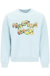 Martine Rose Graphic Print Sweatshirt In Blue