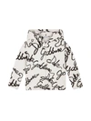 Dolce & Gabbana Logo Print Cotton Sweatshirt Hoodie In Hasnn Nero F Bianco Nat