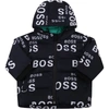 HUGO BOSS BLUE JACKET FOR BABY BOY WITH WHITE LOGO