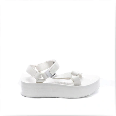 Teva Flatform Universal Womens White / White Sandals - Atterley