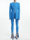 Attico Freja High-rise Techno Crêpe Pants In Turquoise
