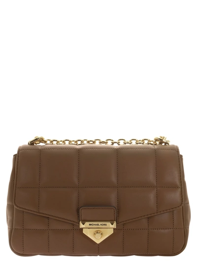 Michael Kors Soho - Quilted Leather Shoulder Bag In Marron