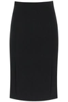Moschino Enverse Midi Skirt In Black