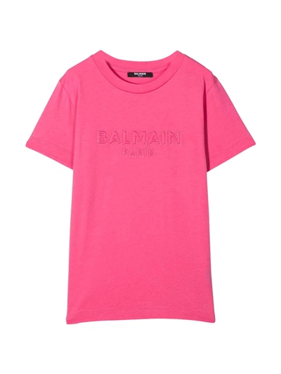 Balmain Kids' Fuchsia T-shirt In Fucsia