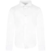 Armani Collezioni White Shirt For Boy With Iconic Eagle In White